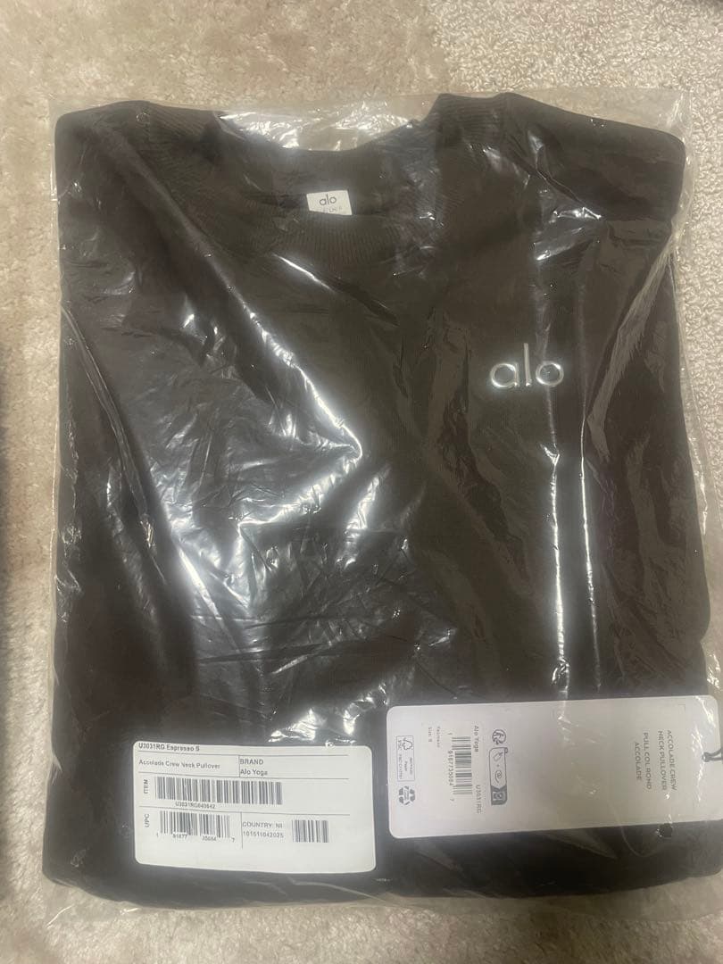 alo ブラウン スウェットシャツ Sサイズ