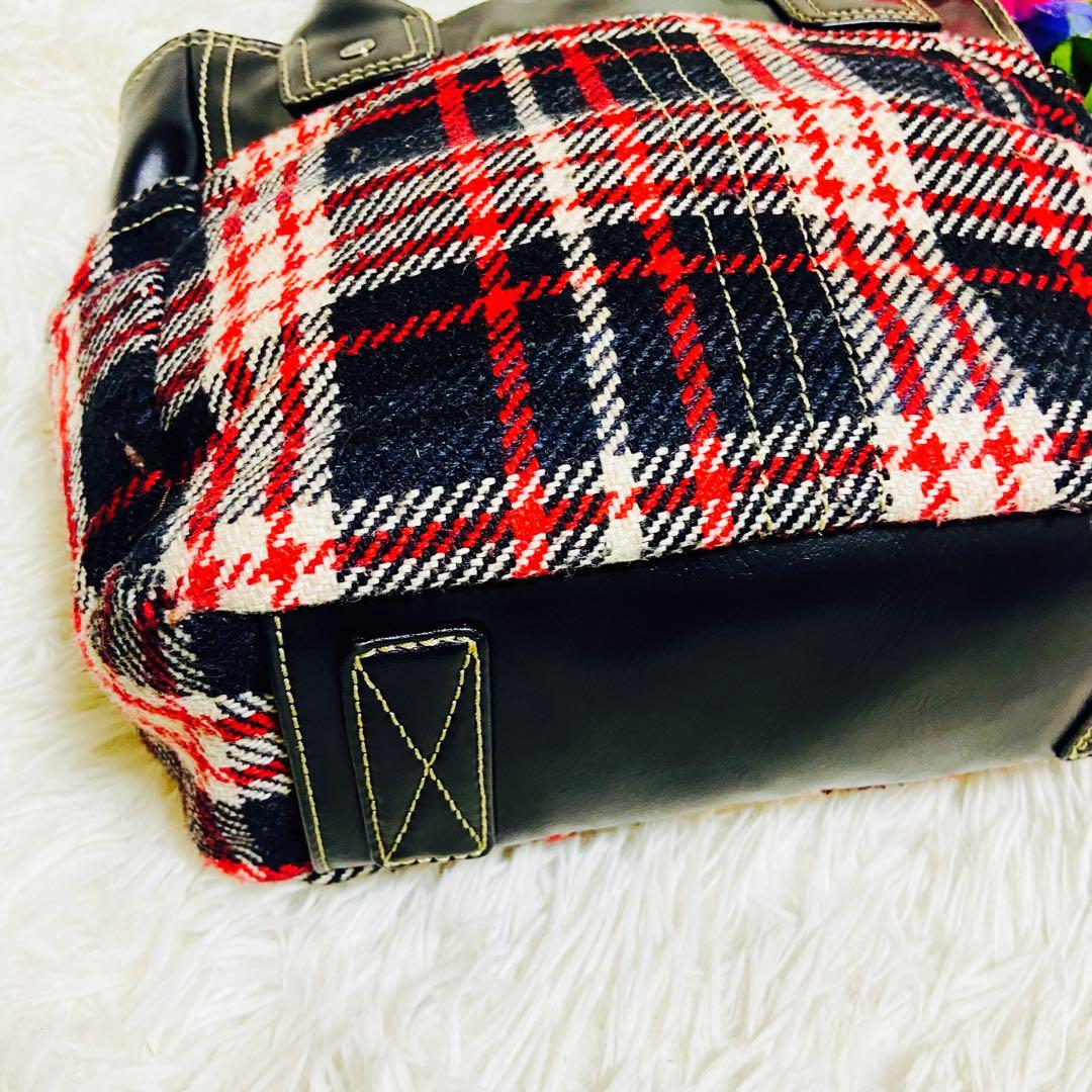  ✨トミーヒルフィガー✨ツイード✨トートバッグ✨肩がけ