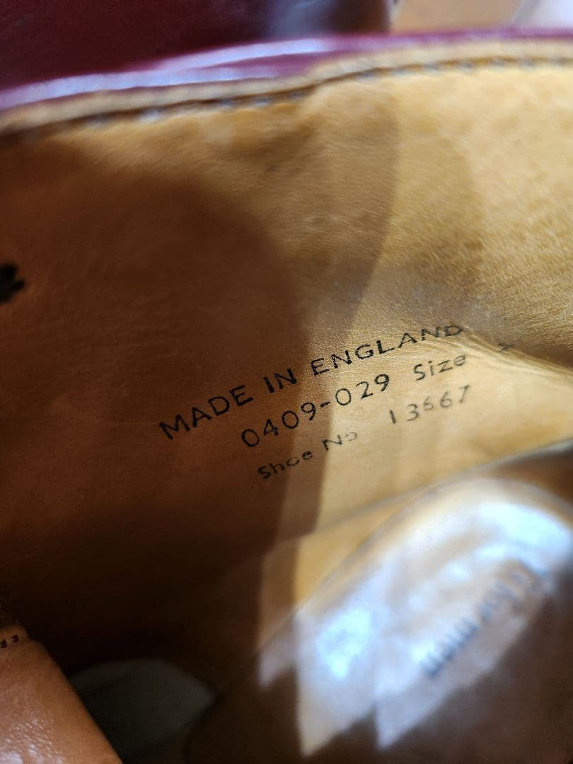 ヨウジヤマモトY's for men 濃赤レザー 編み込みブーツ イングランド製