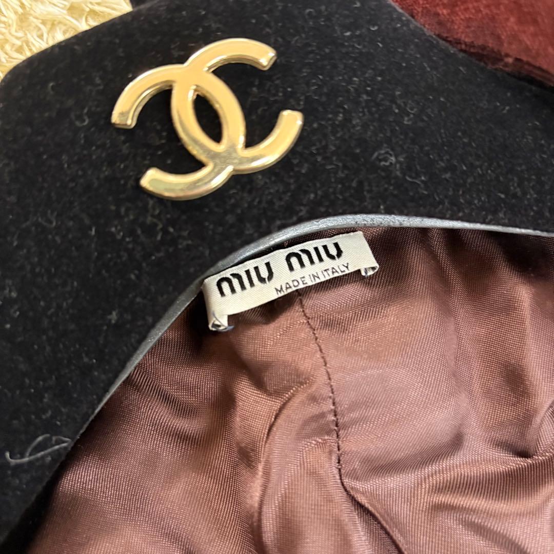 ミュウミュウ　miumiu テーラードジャケット ベロア　スエード　起毛