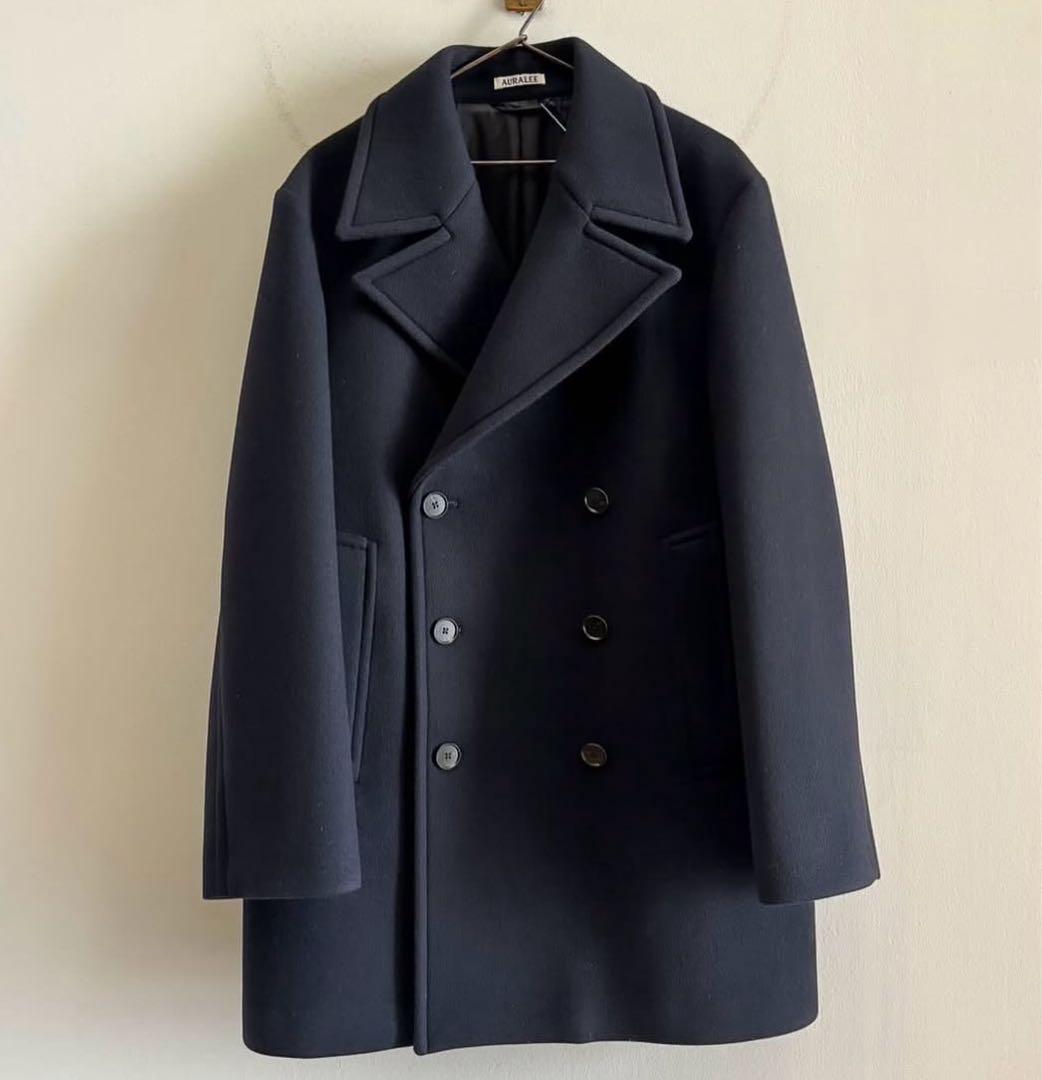 ジャケット・アウター AURALEE 24aw SPONGE WOOL MELTON P-COAT