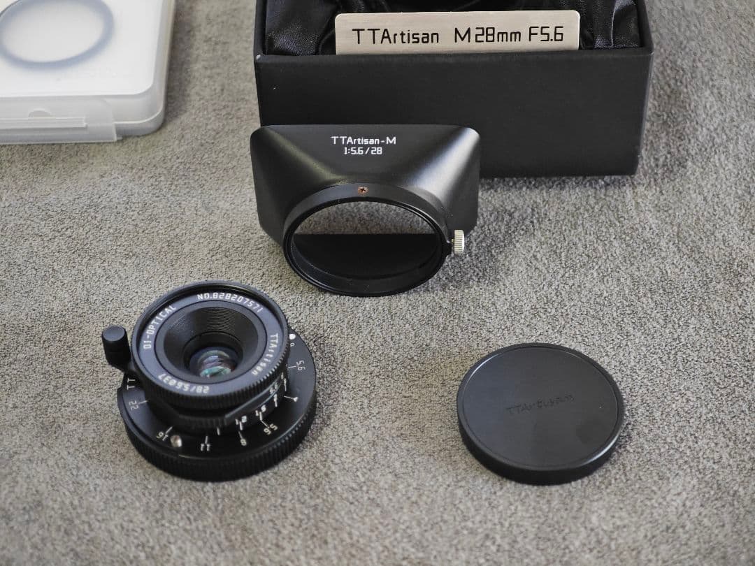 新品同様 TTArtisan 28mm F5.6 ライカM　ブラックペイント