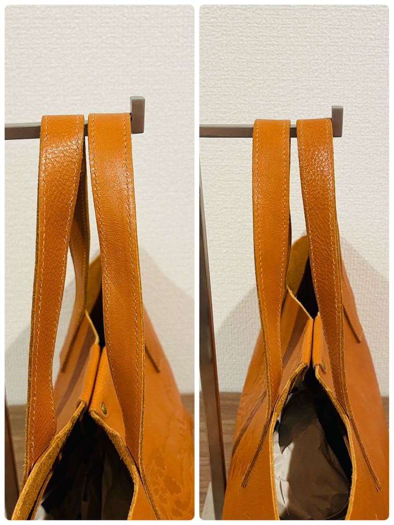 【極美品】イルビゾンテ トートバッグ レザー 型押しロゴ キャメル ハンドバッグ