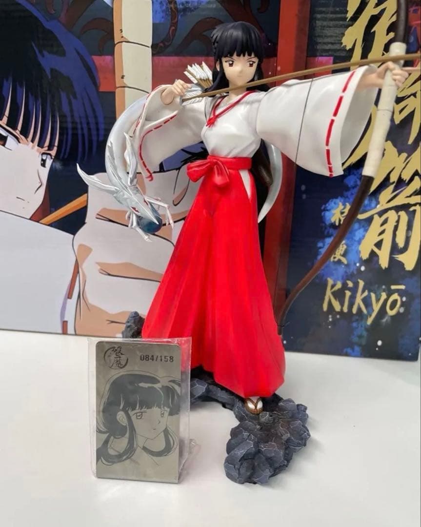 海外版 犬夜叉桔梗ガレージキッド完成品 フィギュア中古品全高約21cm