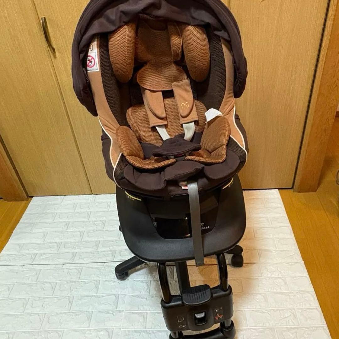 【美品】エールベベ クルットNT2 チャイルドシート　シナモンブラウン