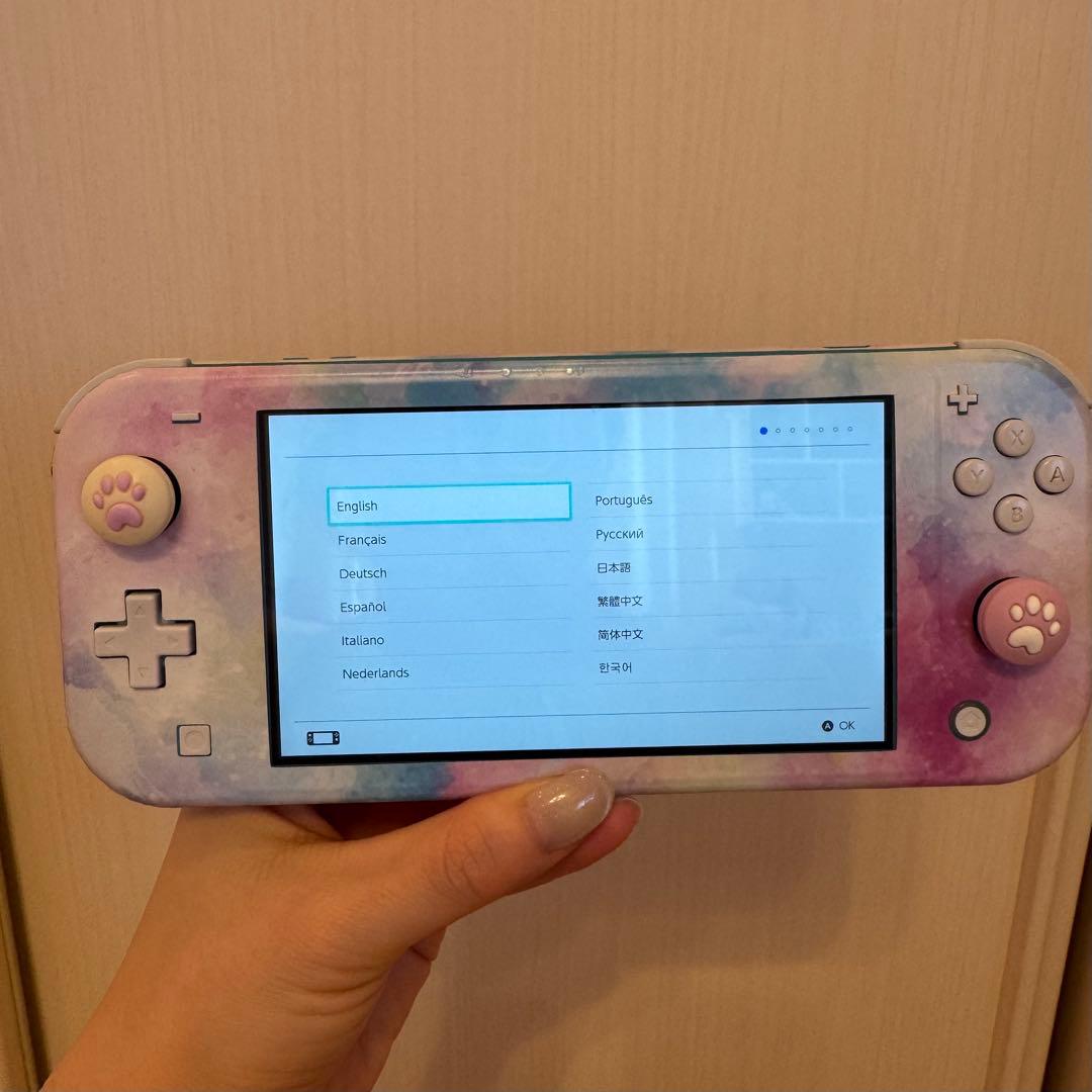 ジャンク　Nintendo Switch Lite 本体 ターコイズ　ケース付き