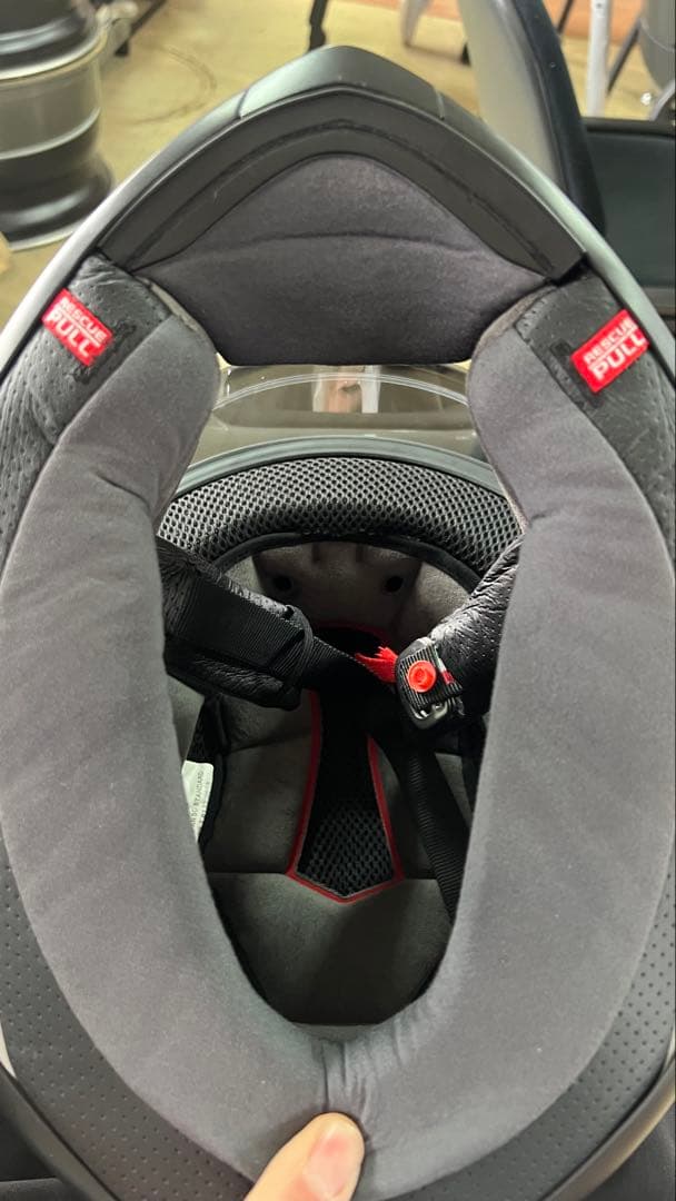 AGV K6 ナルドグレー　アジアンフィットMサイズ　純正ミラーシールド