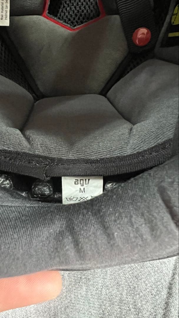 AGV K6 ナルドグレー　アジアンフィットMサイズ　純正ミラーシールド