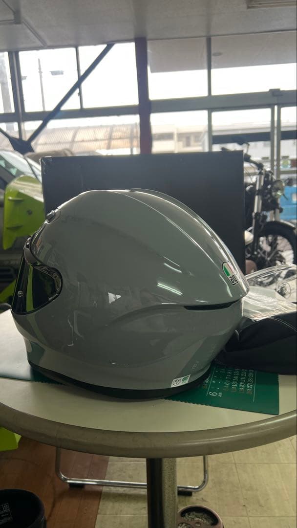 AGV K6 ナルドグレー　アジアンフィットMサイズ　純正ミラーシールド