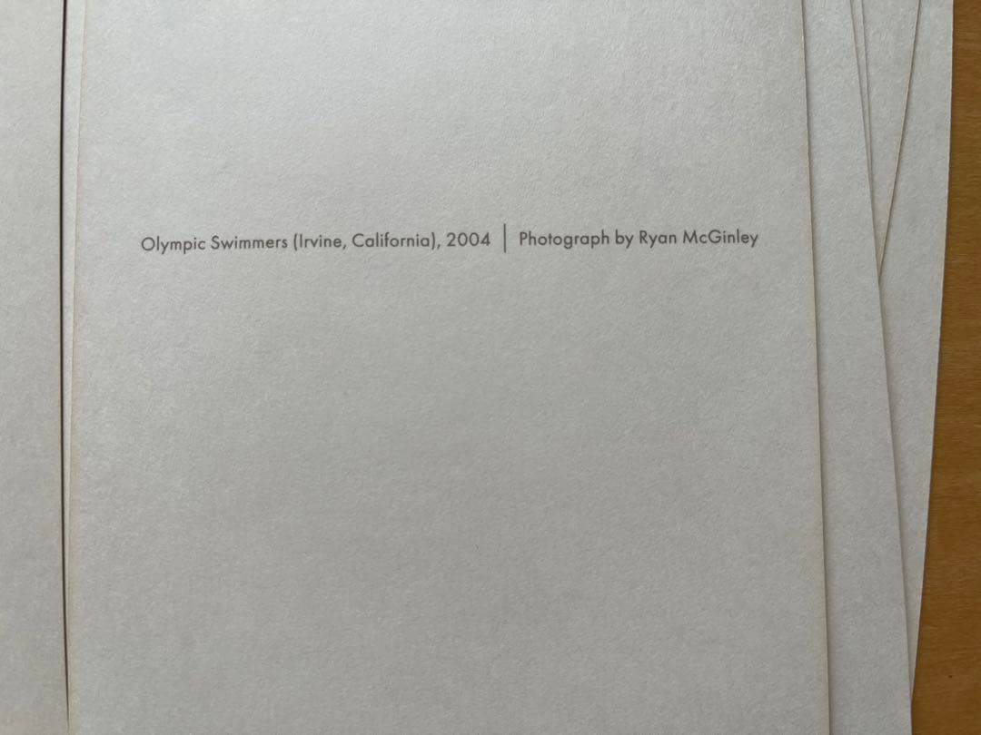 絶版　Ryan McGinley オリンピックスイマー