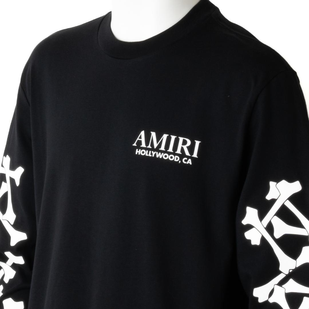 新品 AMIRI BONES STACKED LONG SLEEVE TEE L
