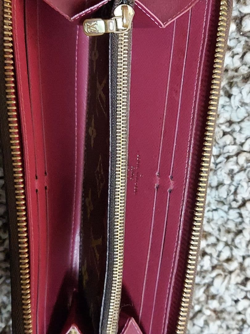 ルイヴィトン ポルトフォイユ クレマンス フューシャ モノグラム 長財布