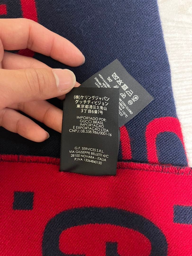 GUCCI マフラー　GG柄