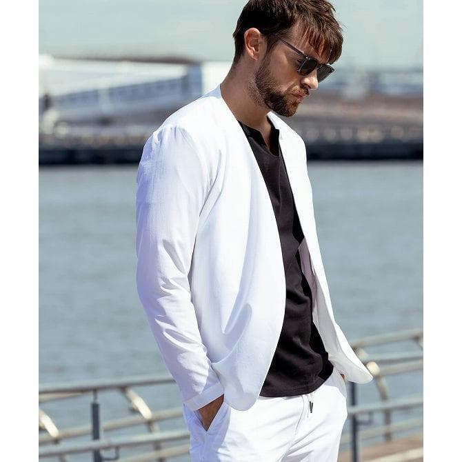 ★1PIU1UGUALE3 RELAX　パーテックス　ノーカラージャケット　ＸＬ