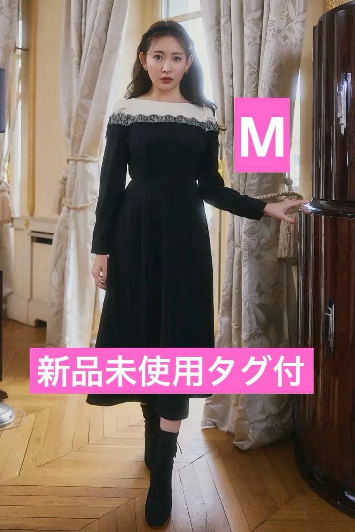 新品未使用タグ付 herlipto Leonie Two-Tone Dress