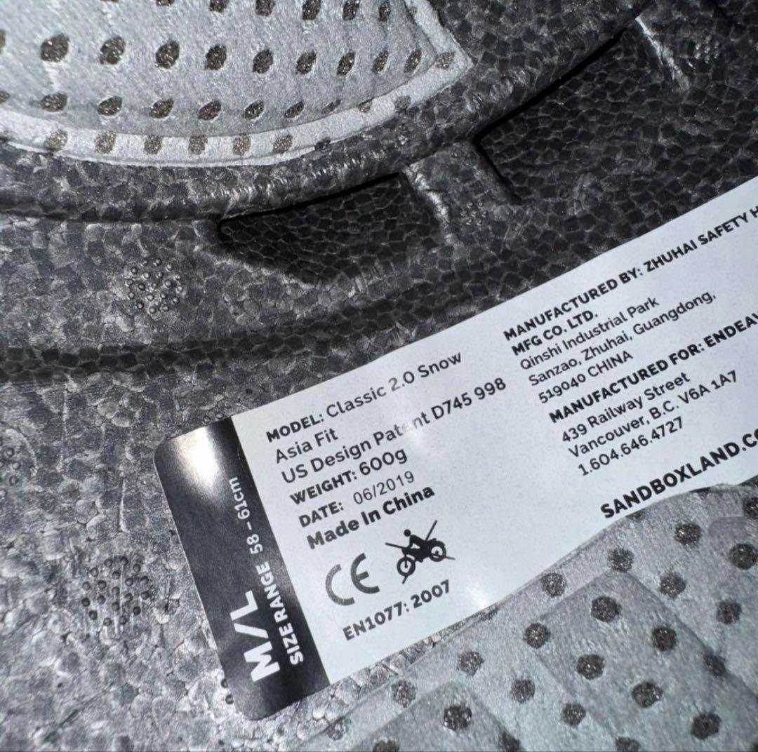 サンドボックス CLASSIC 2.0  asia fit ヘルメット