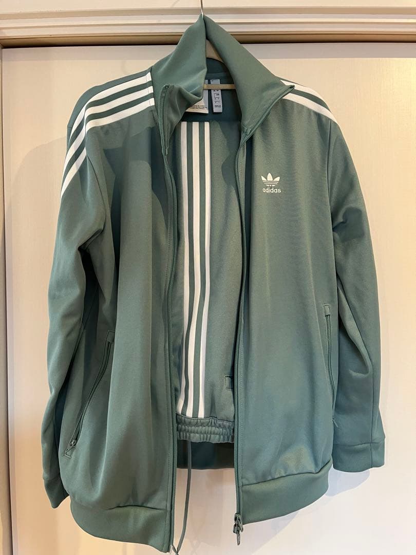 adidas originalsべッケンバウアー 上下　くすみグリーン L