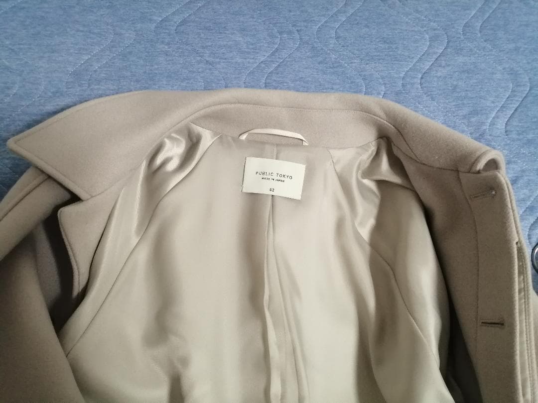 スーパー140’sウールメルトンオーバーサイズステンカラーコート