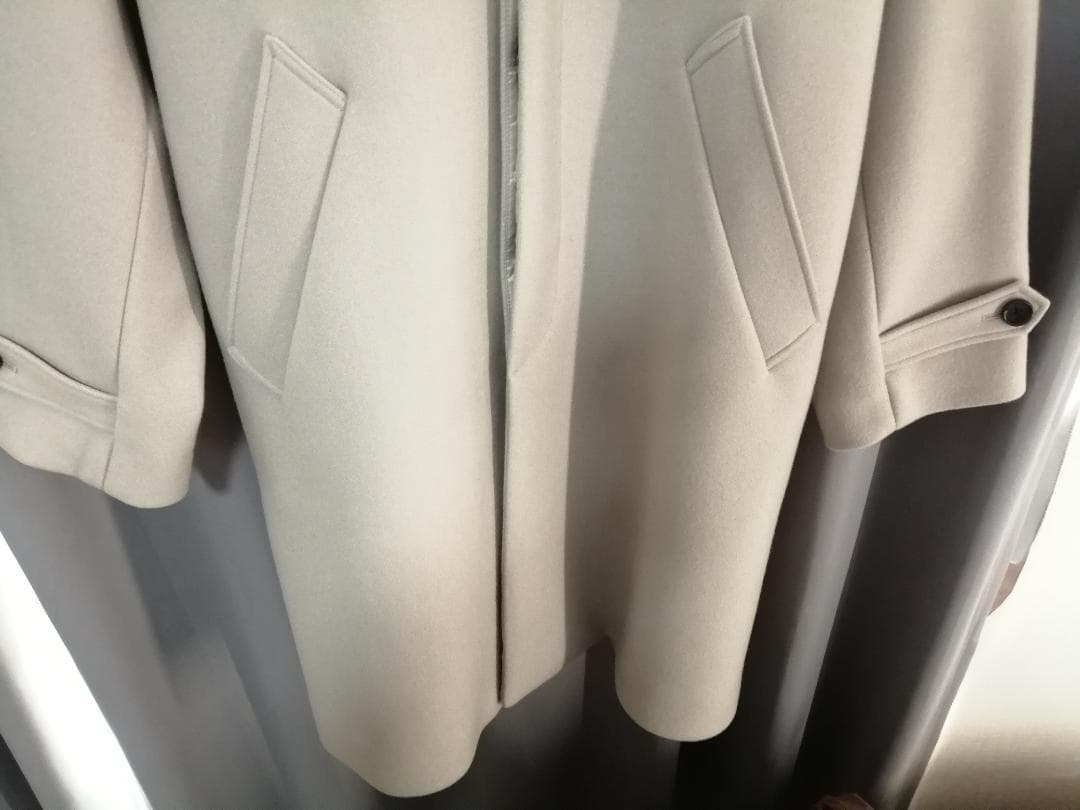 スーパー140’sウールメルトンオーバーサイズステンカラーコート