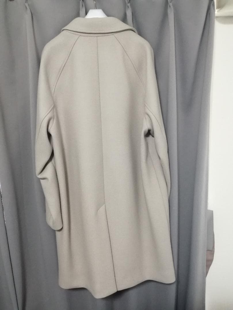 スーパー140’sウールメルトンオーバーサイズステンカラーコート