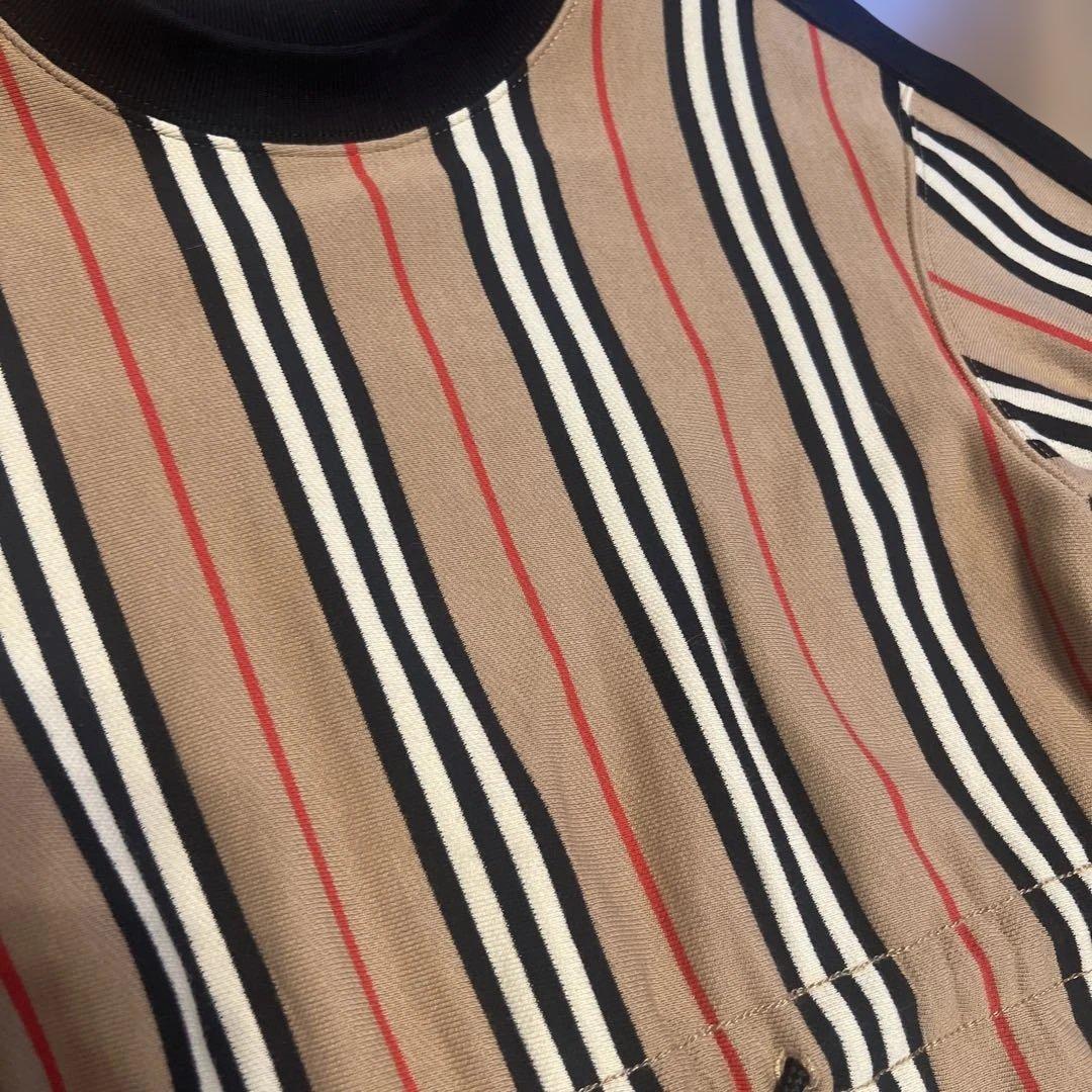 BURBERRY ストライプ長袖ワンピース 8Y 128cm