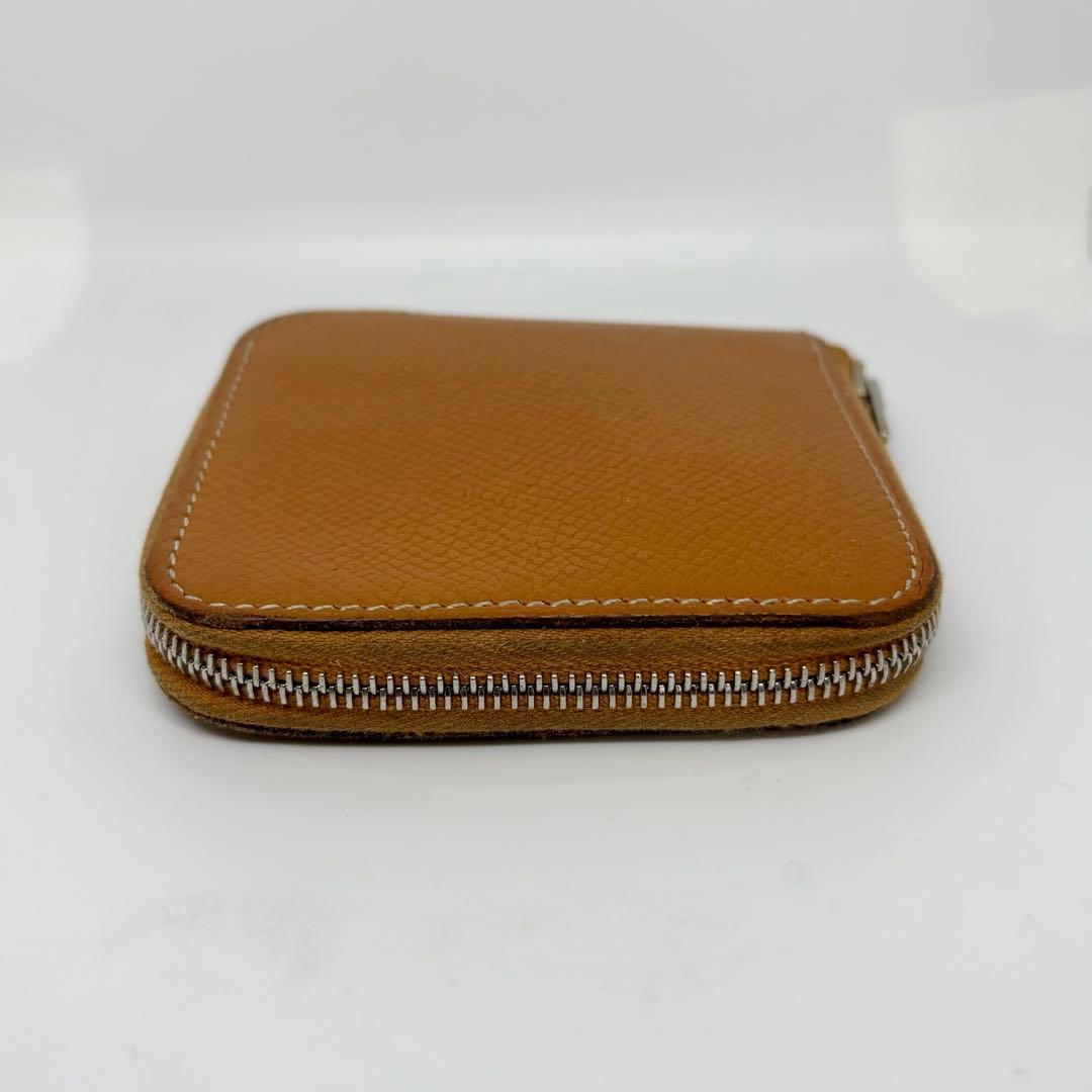 【エルメス】HERMES シルクイン ケース 小銭入れ レザー ブラウン