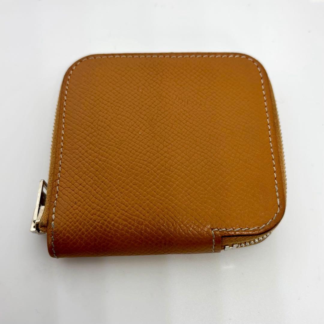 【エルメス】HERMES シルクイン ケース 小銭入れ レザー ブラウン