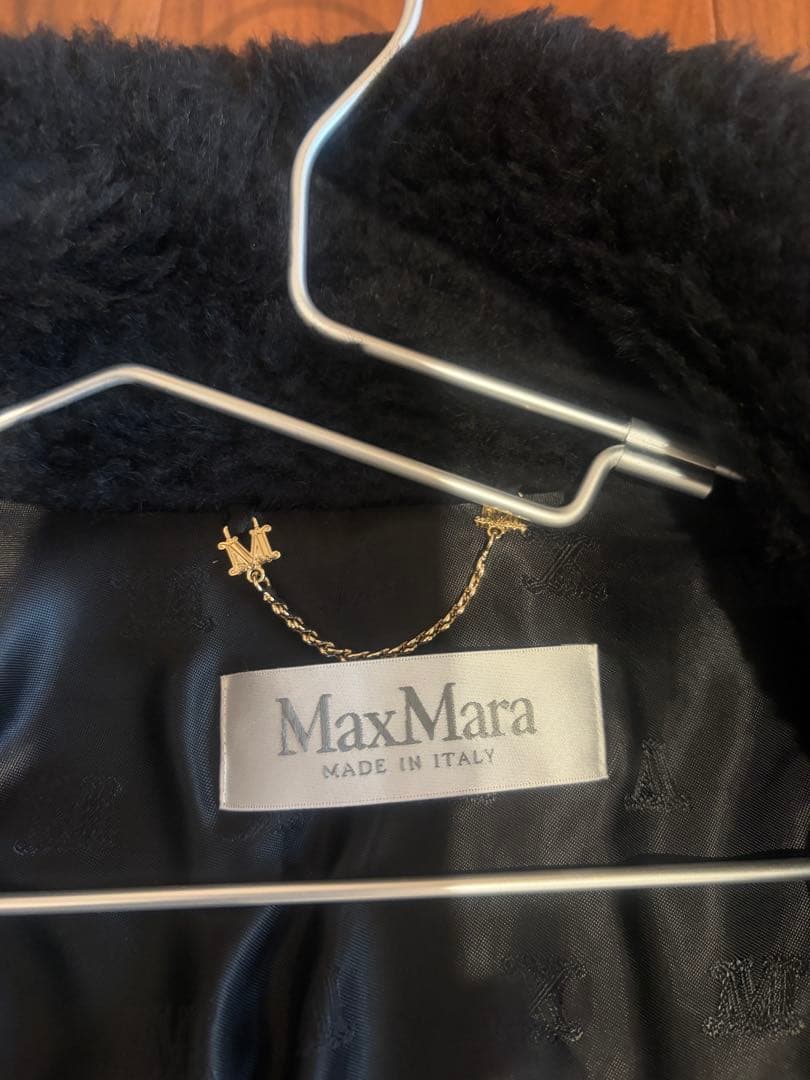 Max Mara 黒 テディベア　ショートコート