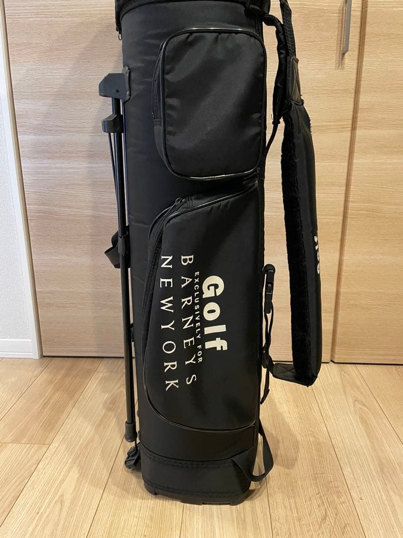 【美品】バーニーズニューヨーク　ブラック キャディバッグ　ブラック