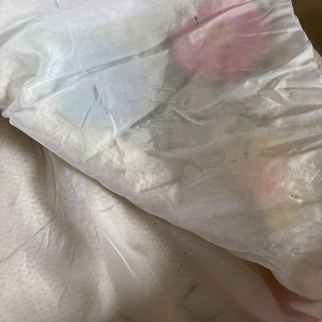 60s 70s お花 刺繍 ニット ベスト ワンピース ロングジレ カーディガン