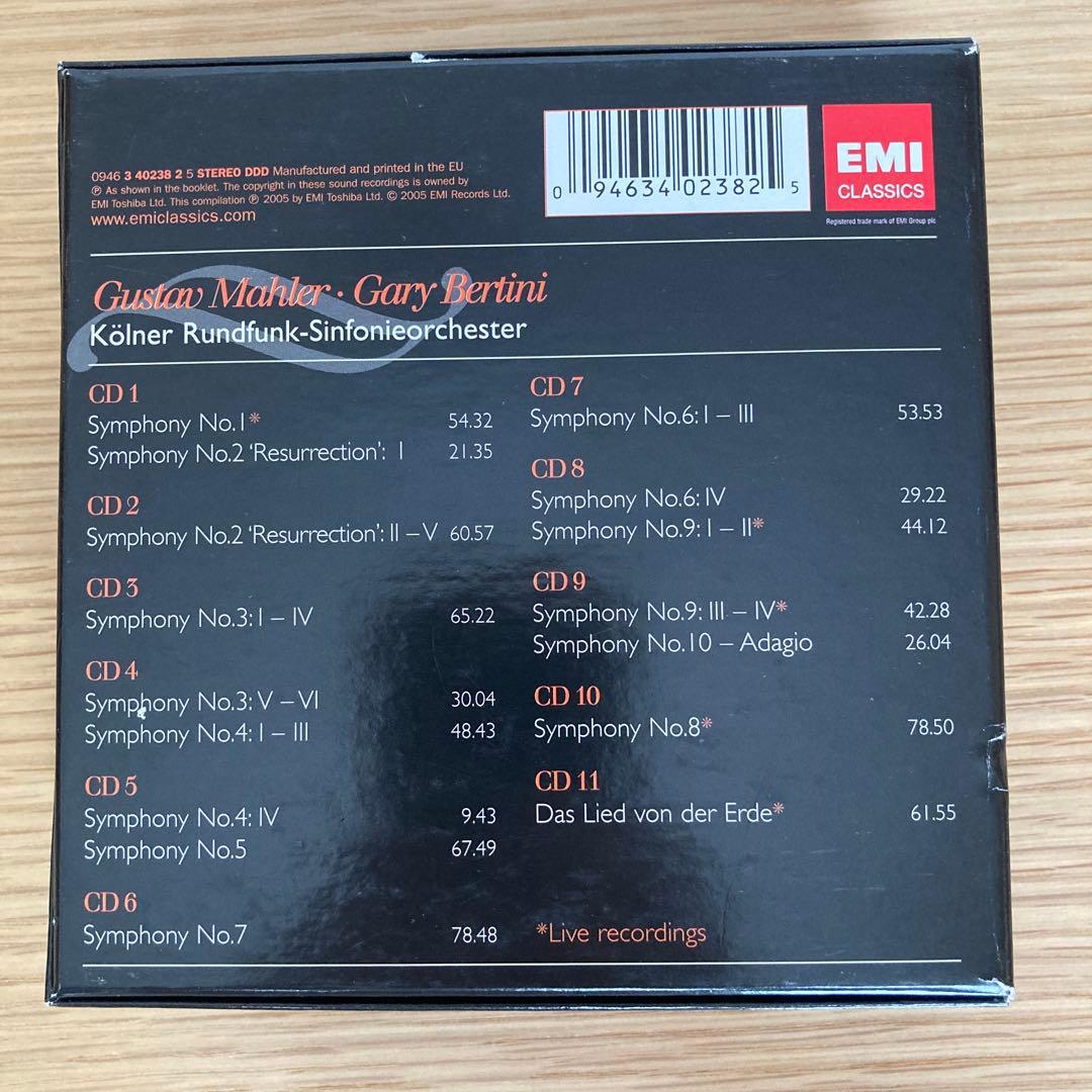 【１１CD】ベルティーニ マーラー 交響曲全集 & 大地の歌