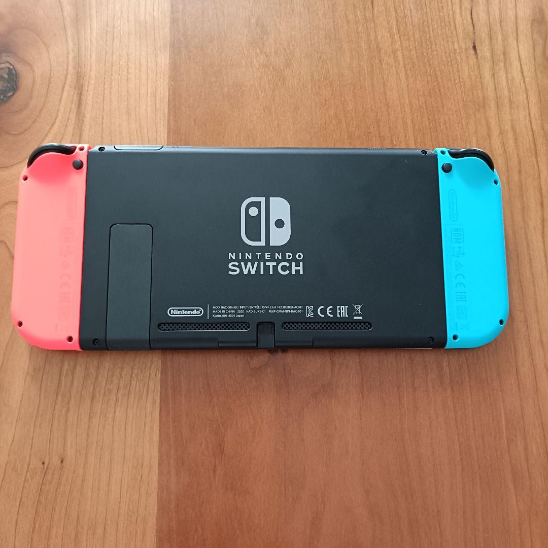 Nintendo Switch本体 青/赤Joy-Con SDカード付！