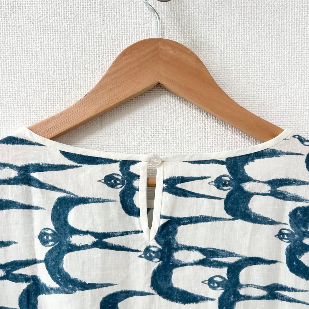 美品✨ミナペルホネン hello swallow ワンピース　鳥柄　38