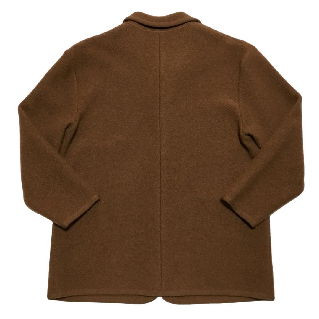 Papas パパス ボイルドウール カバーオールジャケット ブラウン