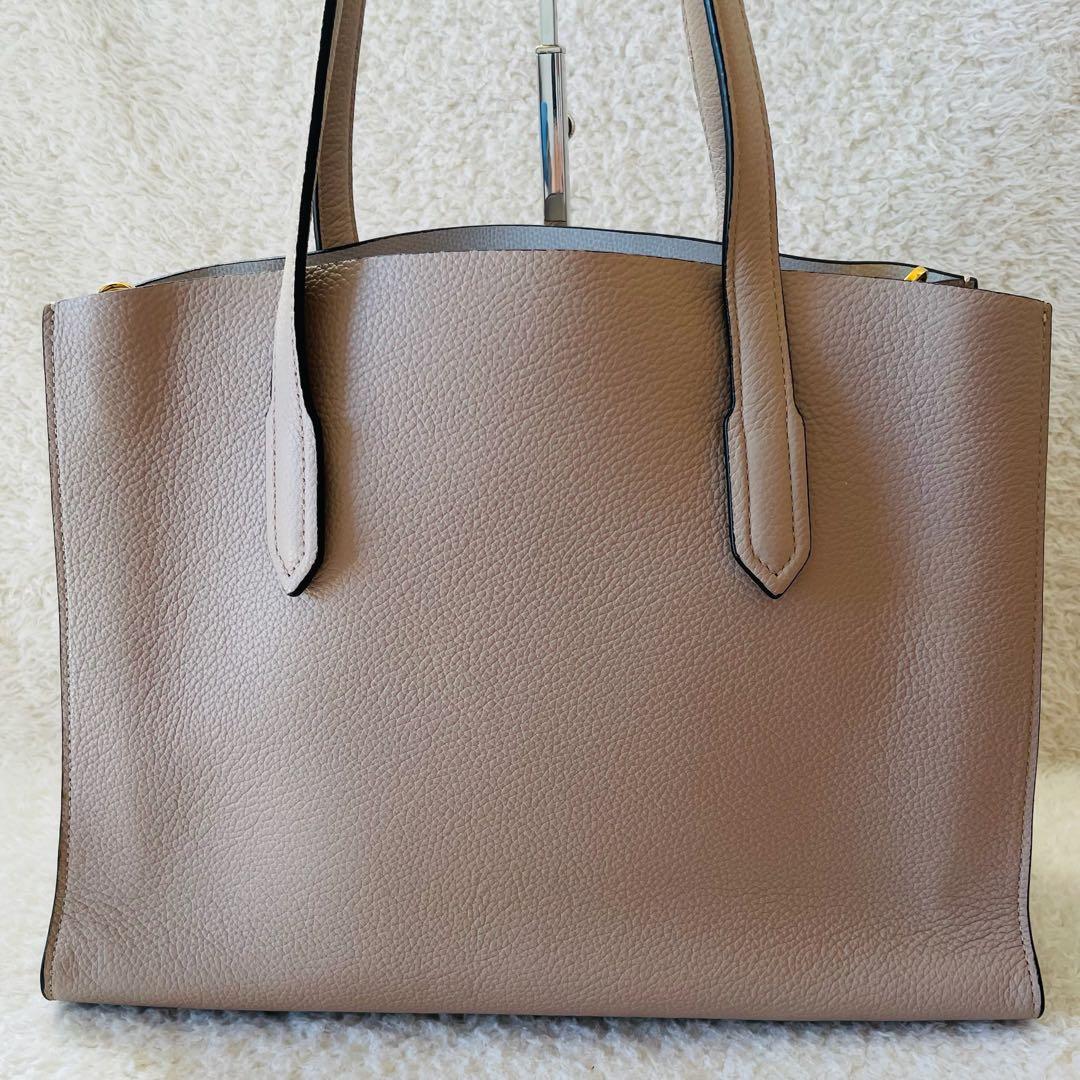 FURLA トートバッグ 2way ショルダーバッグ 肩掛け ベージュ系