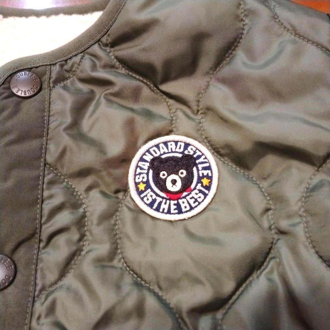 【定価34100円】ダブルビー シープボア素材 リバーシブルジャケット 130