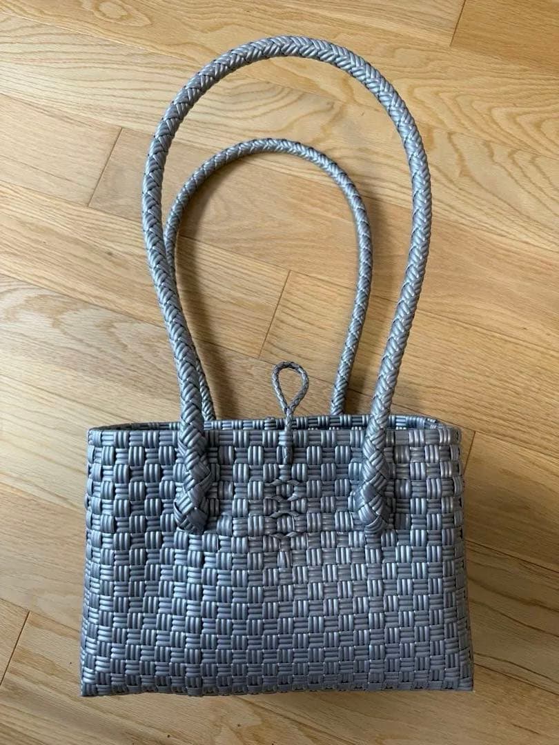 バッグ MEKEARISA Panini gingham llic silver