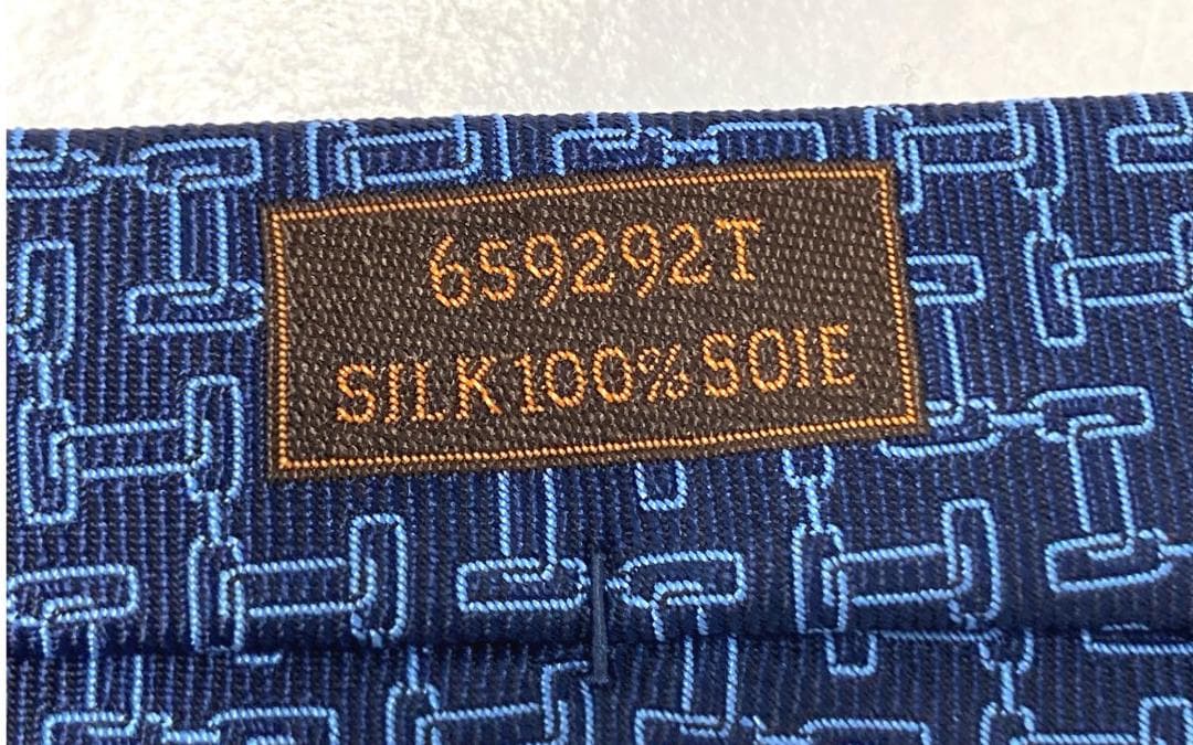 HERMES（エルメス） ネクタイ 幾何学模様 箱付き