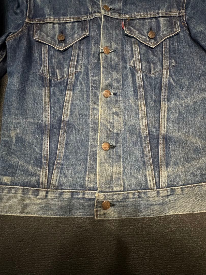 60s LEVI’S 70505 BIGE 色残り約7割 不均等V