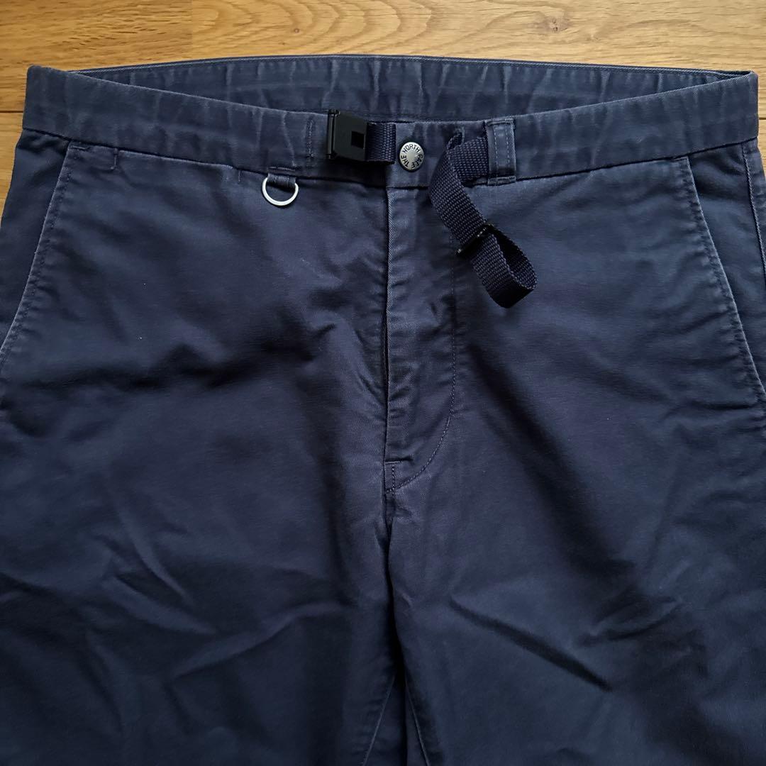 レアカラー★ノースフェイスパープルレーベル ツイルテーパードパンツ32ネイビー