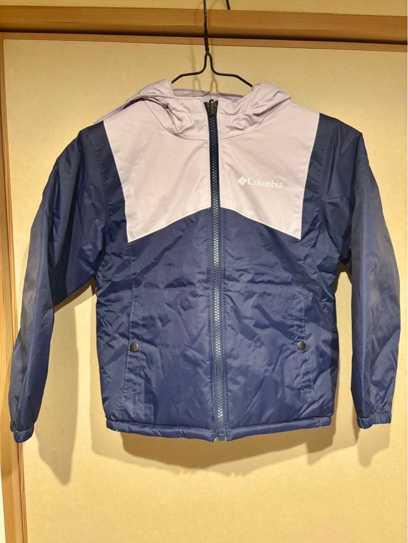 新品 Columbia 子ども用スキーウェア ネイビー/薄紫 XXS 110