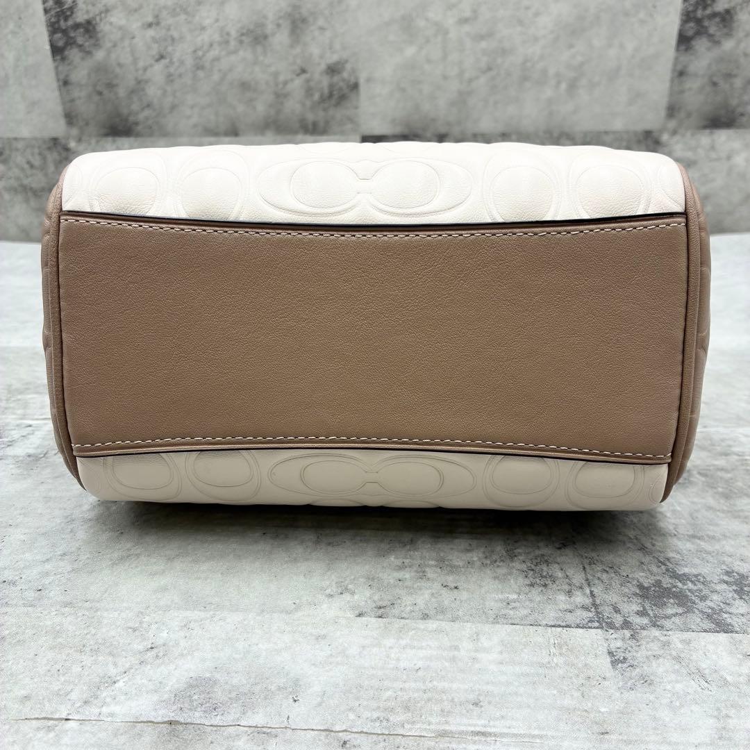 極美品✨コーチ　 ミニローアン　クロスボディバッグ　2way シグネチャーレザー