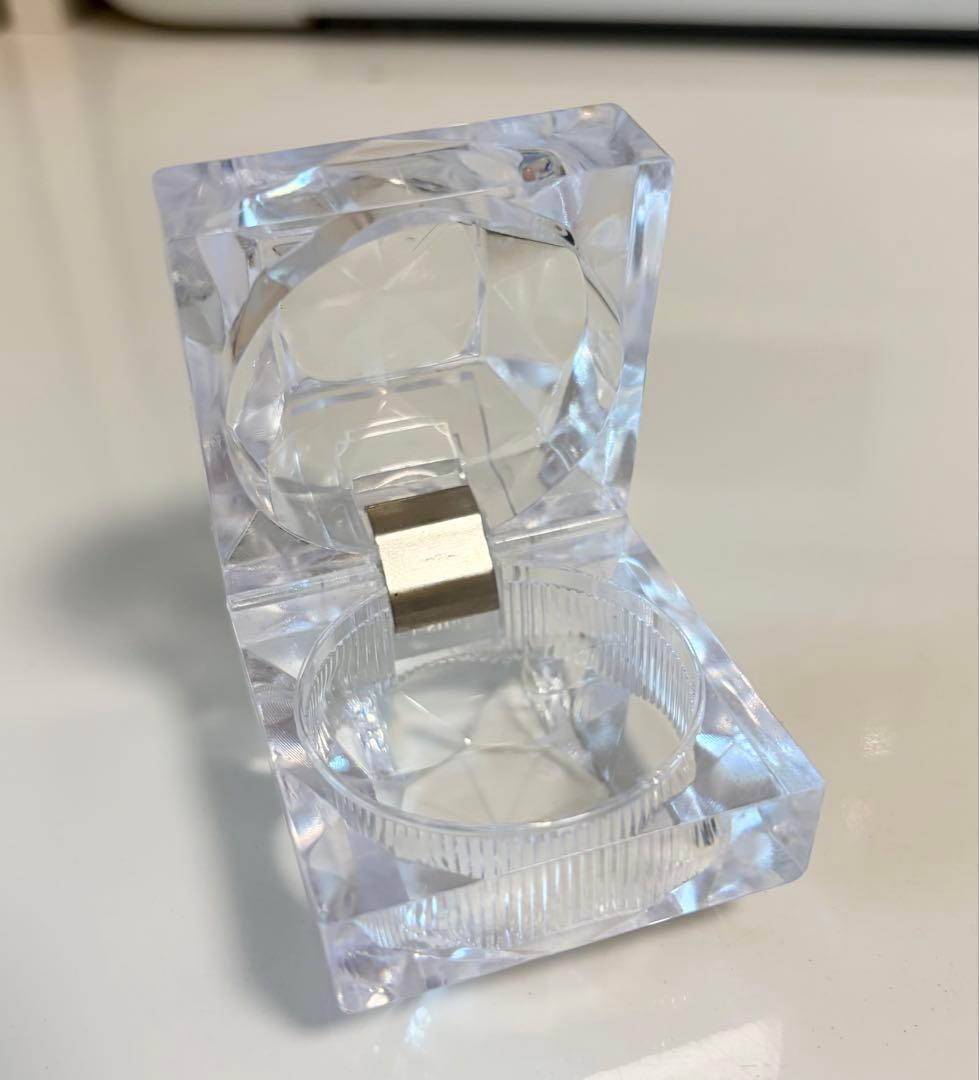 美品 ⭐️ 宇宙ガラス　大　手のひらサイズ　ガラス細工　ガラスアート　ラメ