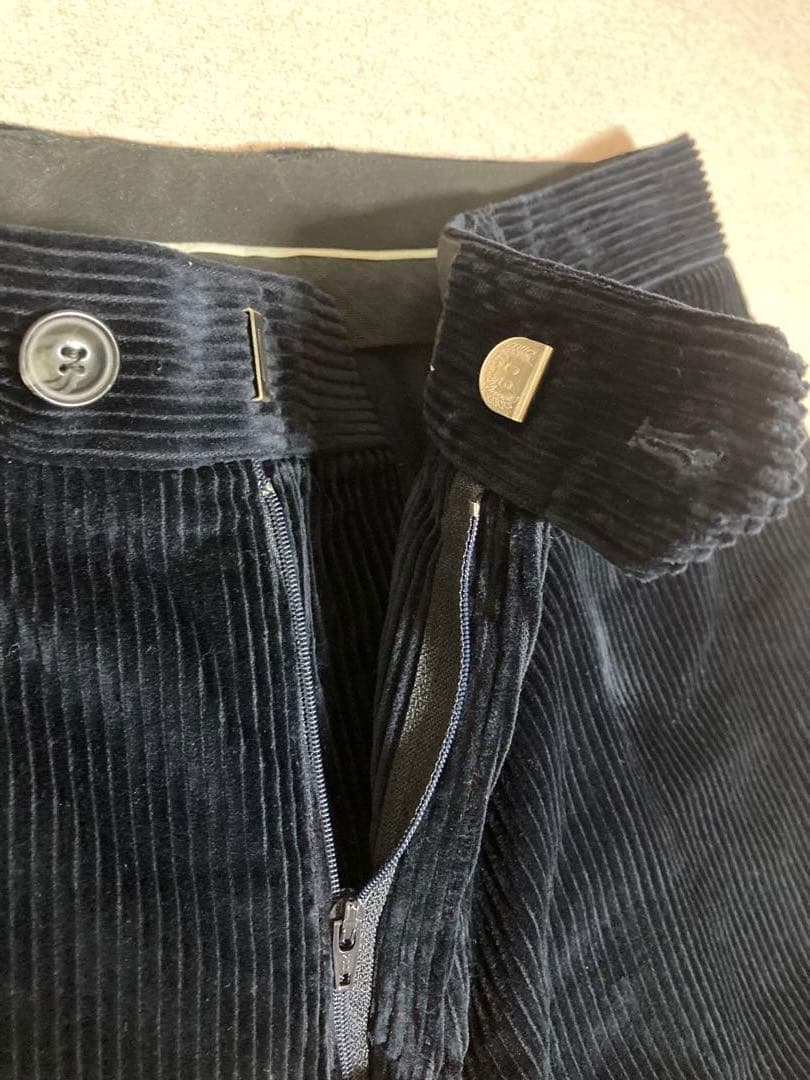 極美品 スティーブンアラン USA製 太畝 コーデュロイパンツ ブラックネイビー