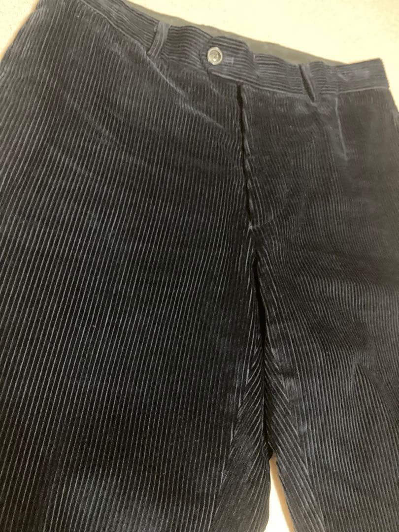 極美品 スティーブンアラン USA製 太畝 コーデュロイパンツ ブラックネイビー