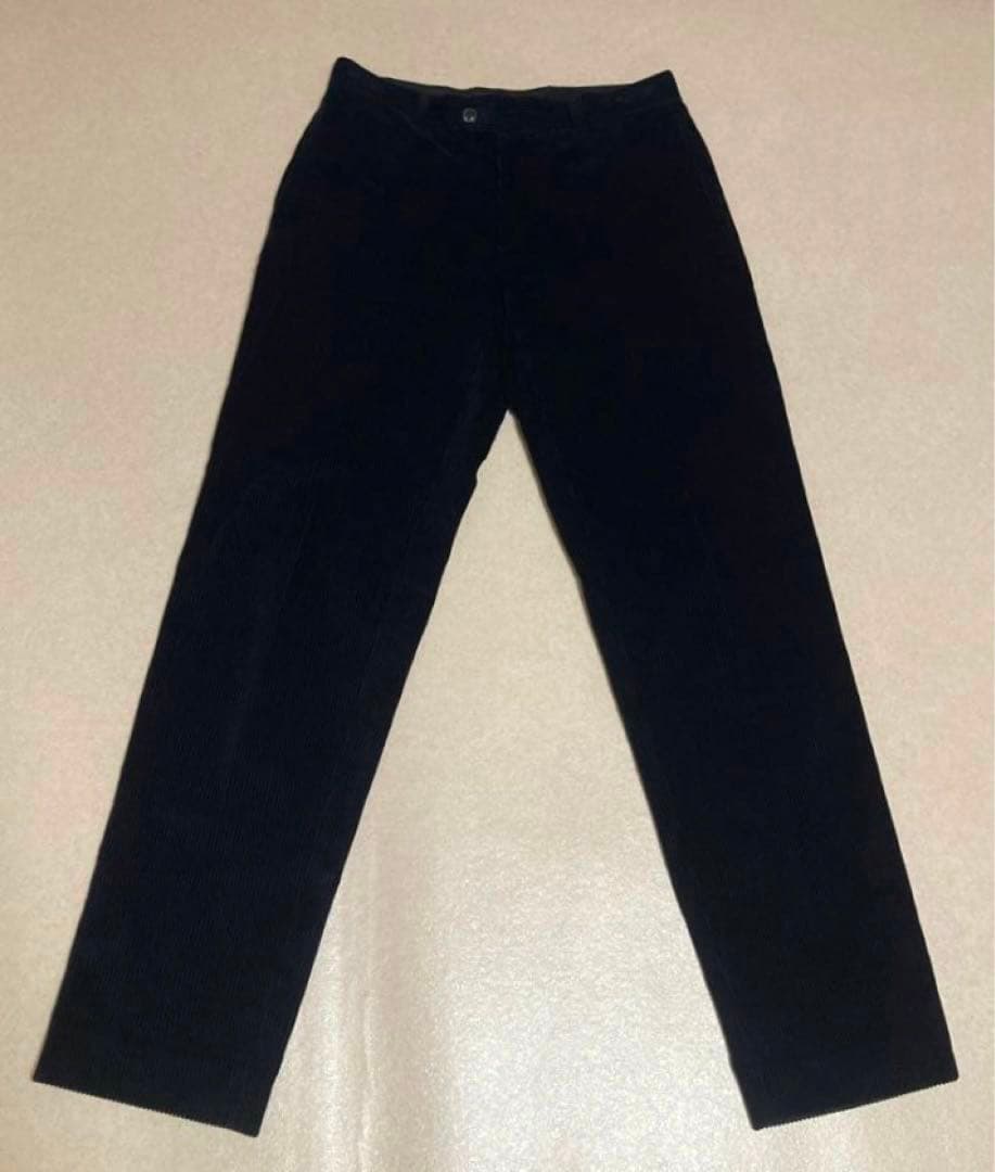 極美品 スティーブンアラン USA製 太畝 コーデュロイパンツ ブラックネイビー