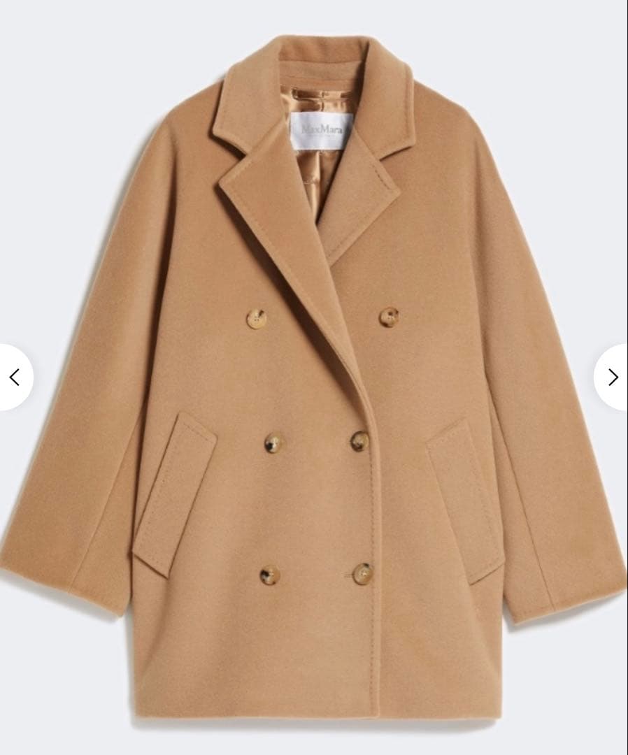 こ*ぎ様 マックスマーラ　レブス　ショートコート　カシミヤ混　アイコンコート　4