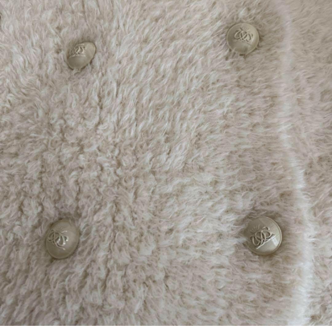 DRAWERドゥロワー 3G シャギーニットジレ