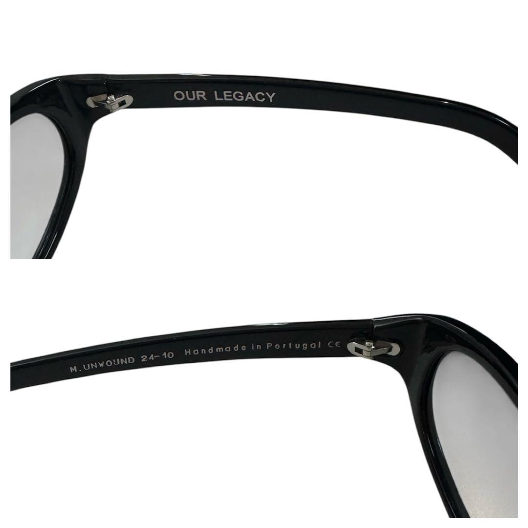 OUR LEGACY サングラス　M.UNWOUND サングラス 黒 オーバル