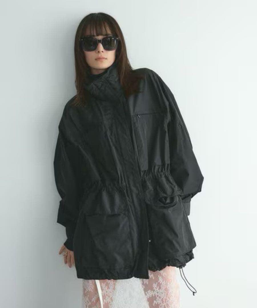 美品_CHAOS_ プリズムライトブルゾン_BLACK